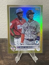 2022 Topps Gold Foil #98 NL East Division Smiles Lindor Chisholm
