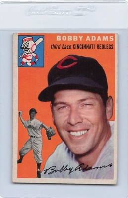 1954 Topps #123 Bobby Adams Reds EX *DA3801