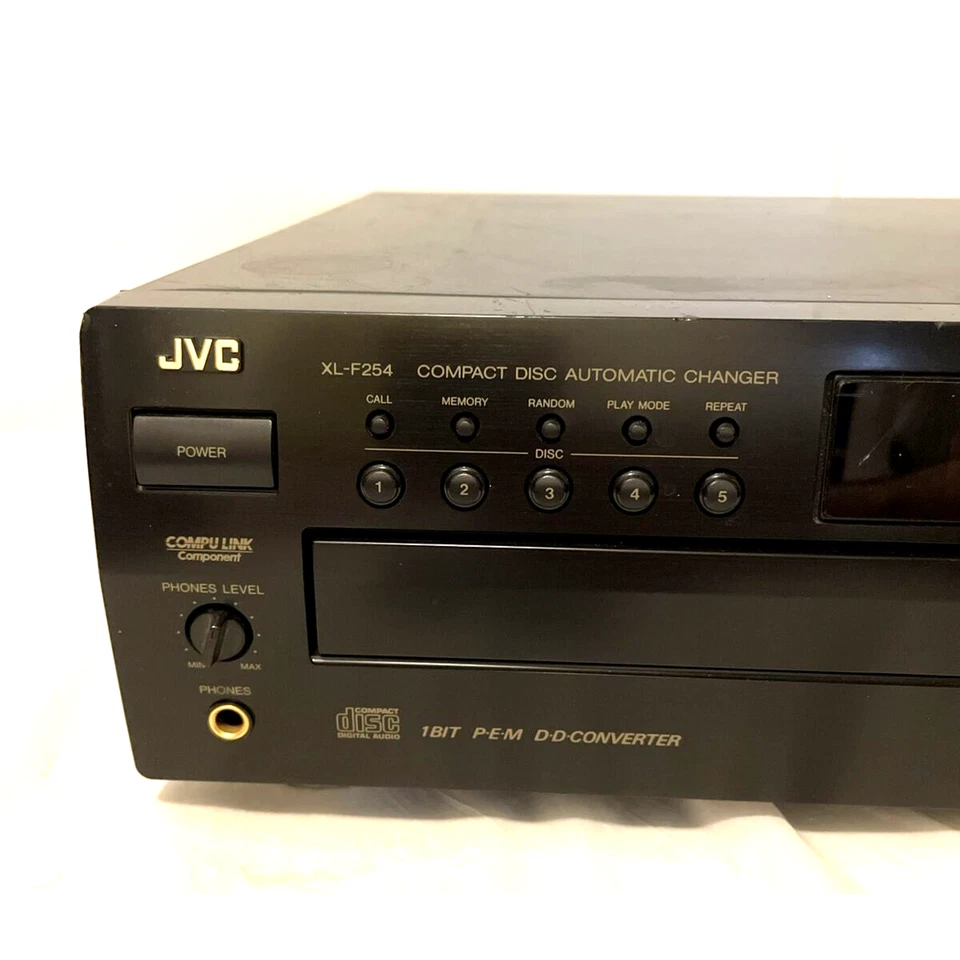 JVC XL-F254BK CD Changer No Remote no Av Cables No Power Cord Parts Only - Image 2 of 4