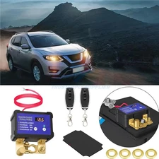 Remote Battery Disconnect Switch 12V/24V 240A Kill Switch LED Voltmeter Display