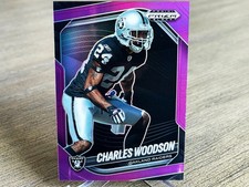 CHARLES WOODSON 2025 PANINI PRIZM BLACK FOOTBALL PURPLE RAIDERS 🔥/99