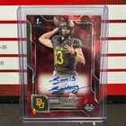 2025 Bowman Chrome U Sapphire Sawyer Robertson Auto Red #1/5 INSCRIPTION SAWDAWG