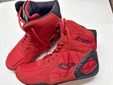OTOMIX M3333 Bodybuilding Men's Shoes SIZE 10 Weightlifting Red Lace Up