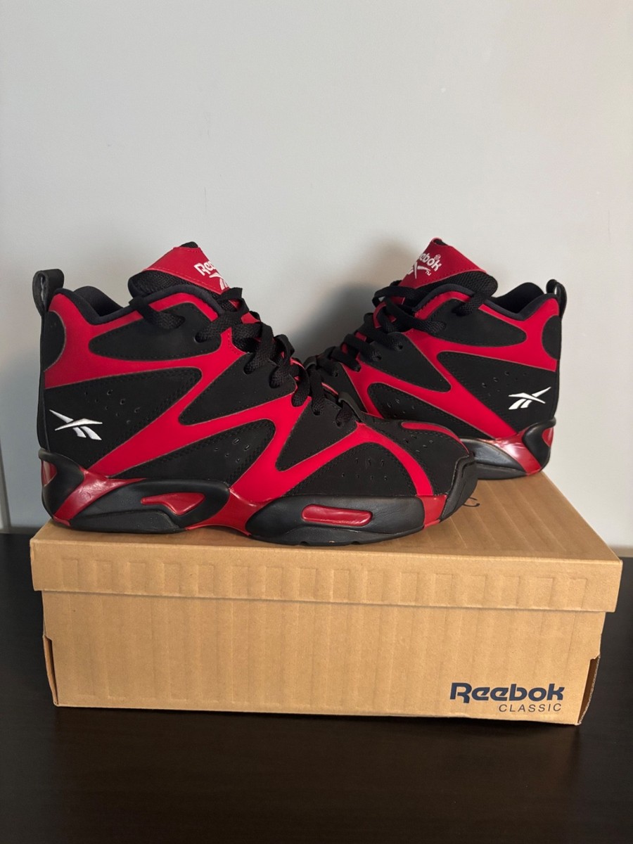 Rare new reebok kamikaze 1 9.5 red black Shawn Kemp | eBay