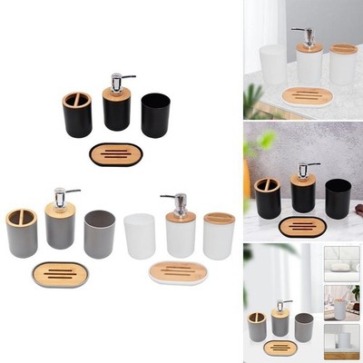 Bathroom Accessories Set, Soap Box Mouth Cup Toothbrush Cup Essential Set, For