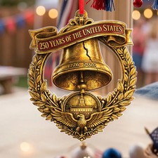 250th Anniversary of Americana Acrylic Ornament, 250 Years of The United