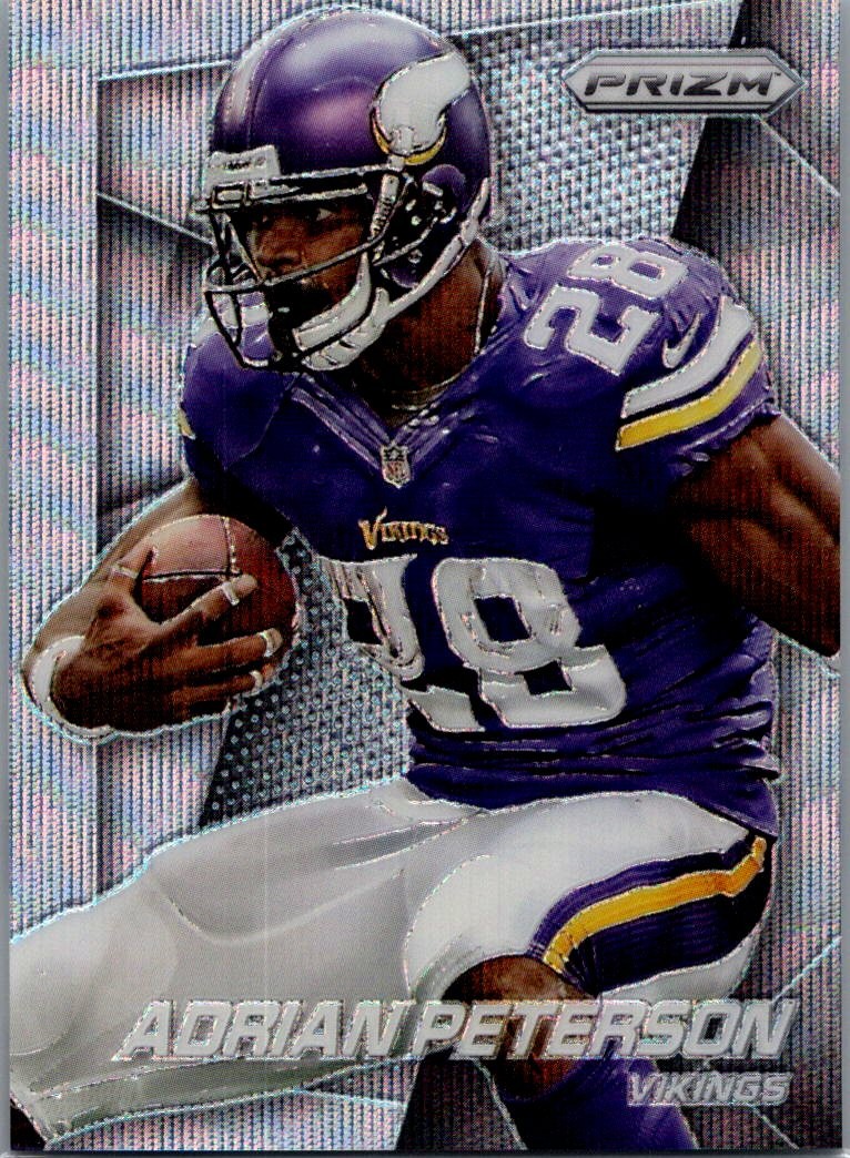 2014 Panini Prizm #115 Adrian Peterson Light Blue Wave Prizm #/99
