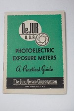DeJur-Ansco PhotoElectric Exposure Meters Instruction Manual English Original