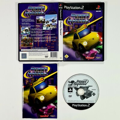 SONY PlayStation 2 Spiel PENNY RACERS dt PAL Takara/Erstauflage/Arcade/Rennspiel