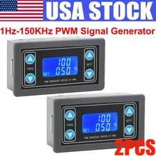 2PC PWM Pulse Frequency Duty Cycle Adjustable Module Signal Generator 1Hz-150KHz