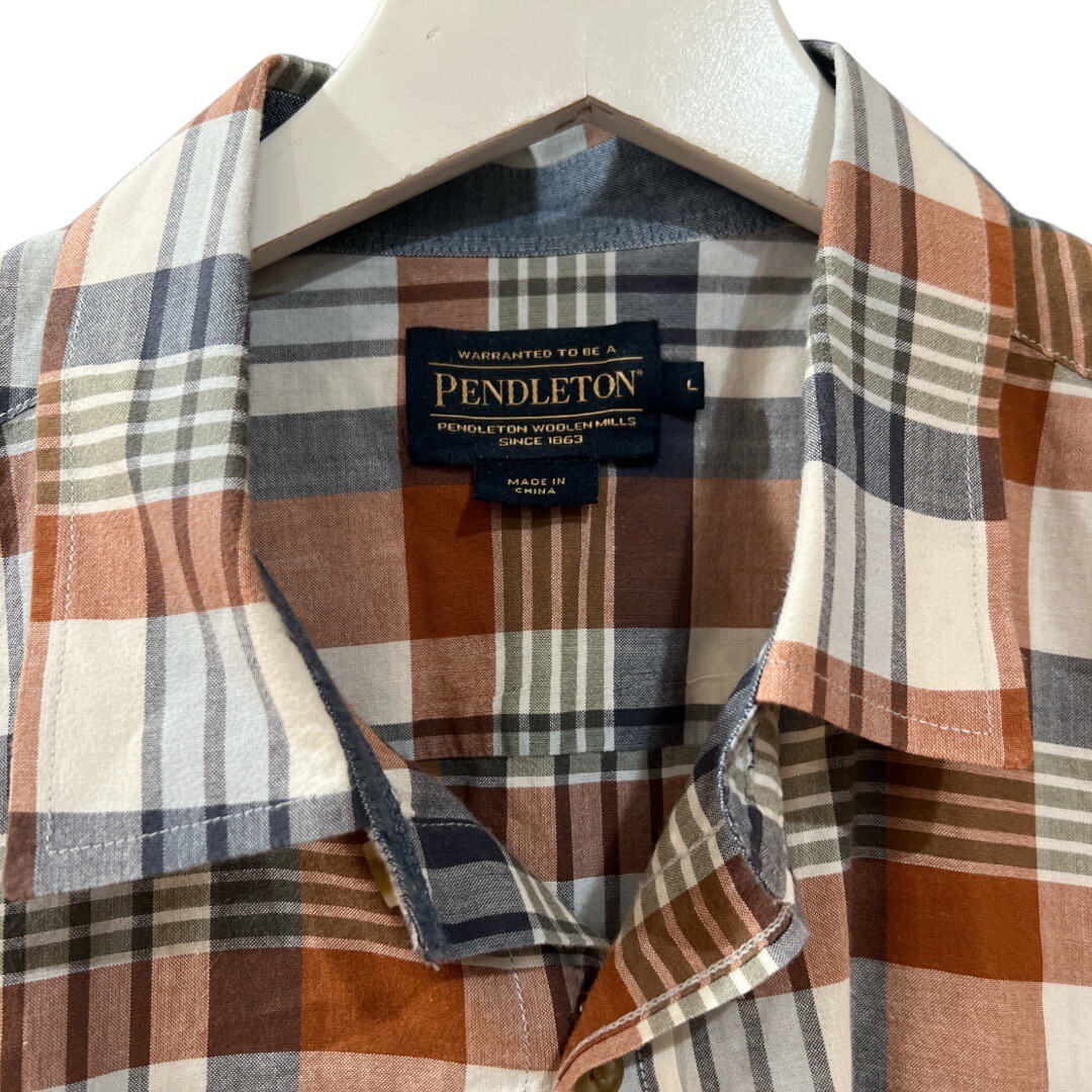 Pendleton Truman Multi Plaid Button Down Shirt Si… - image 4