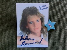 Sabine Summer, oryginalna podpisana karta z autografem, D-59