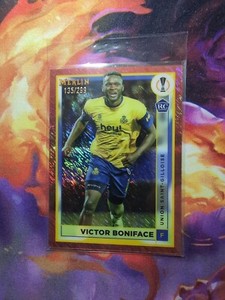 2022-23 Topps Merlin Chrome VICTOR BONIFACE Rose Gold Shimmer 135/299 #142 NM