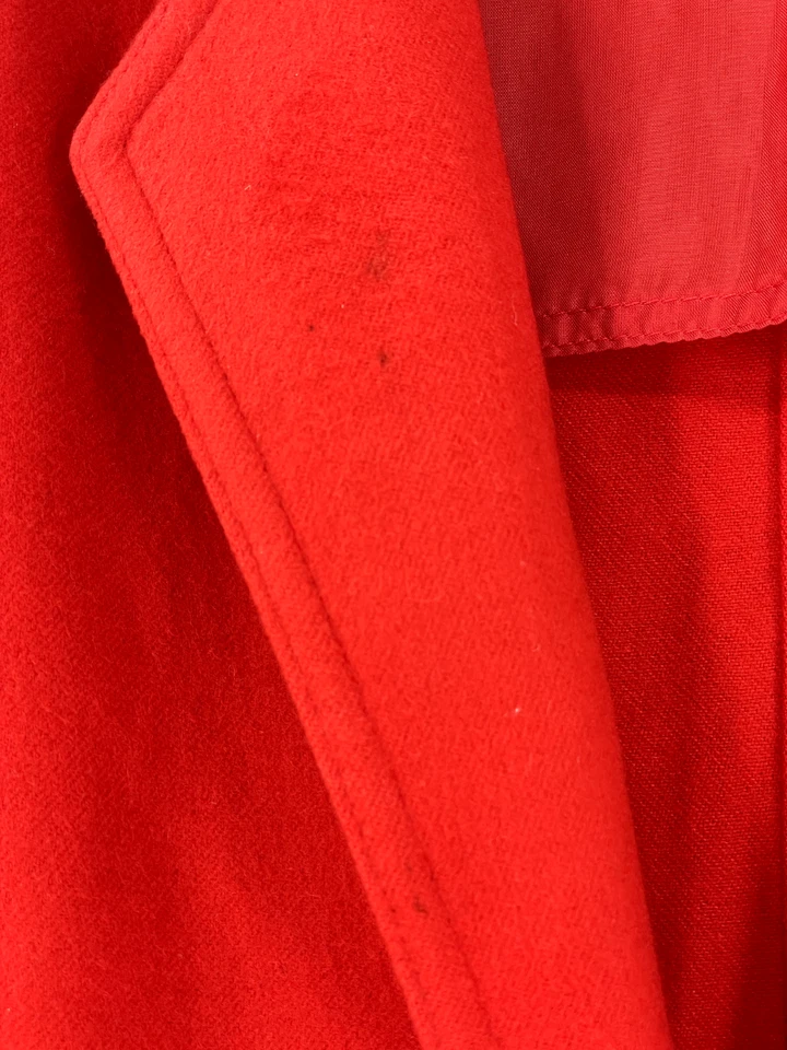 Jaqueta Blazer Vermelha Vintage Agnona Altuna Feminina Dois Botões - Imagem 3 de 4