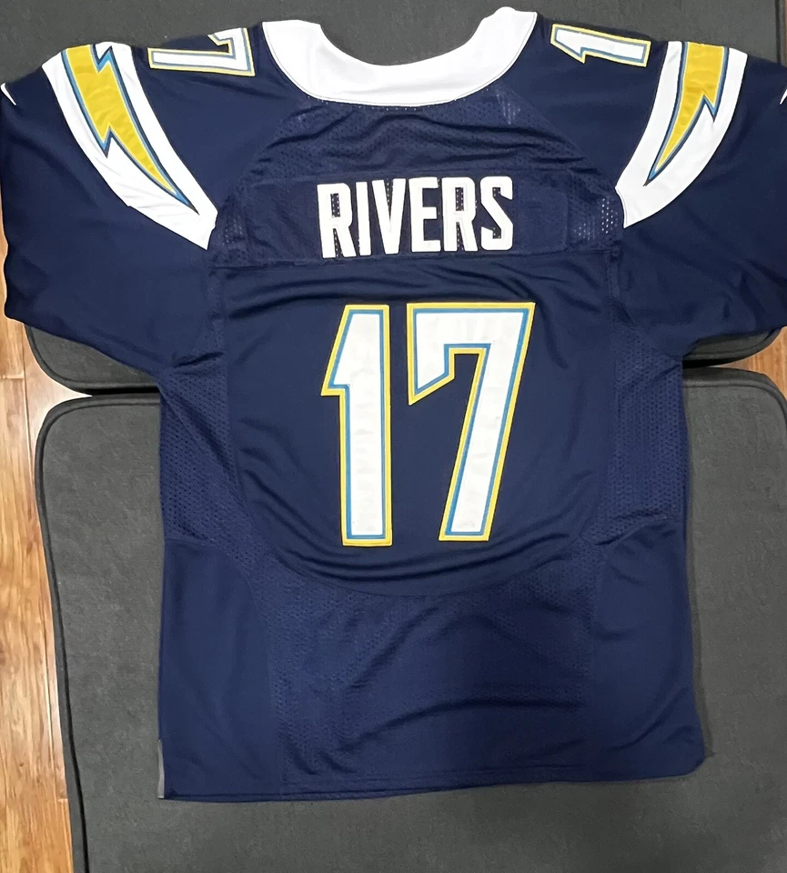 Nike On Field NFL Philip Rivers #17 Chargers Stitched Jersey Size 44 Blue - Image 3 of 4