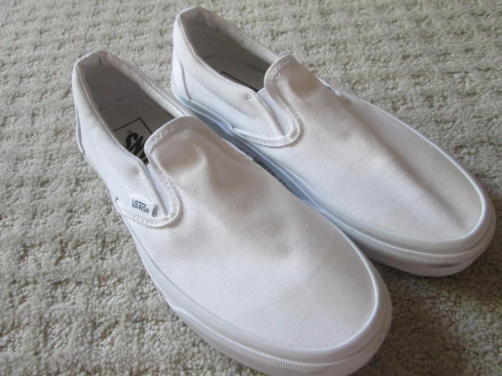 Vans Scarpe Uomo 6 Donna 7 5 Fuori Muro Mocassino Classico 508731 Tessuto Bianco