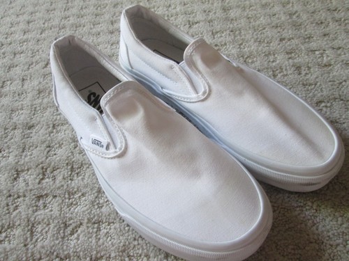 Vans Schuhe Herren 6 Damen 7,5 Off The Wall klassische Halbschuhe 508731 weiß Stoff