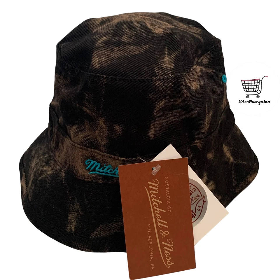 Mitchell & Ness Para hombres Talla L/XL Charlotte Hornets NBA Lavado Ácido Sombrero Cubo Nuevo Foto 2 de 4