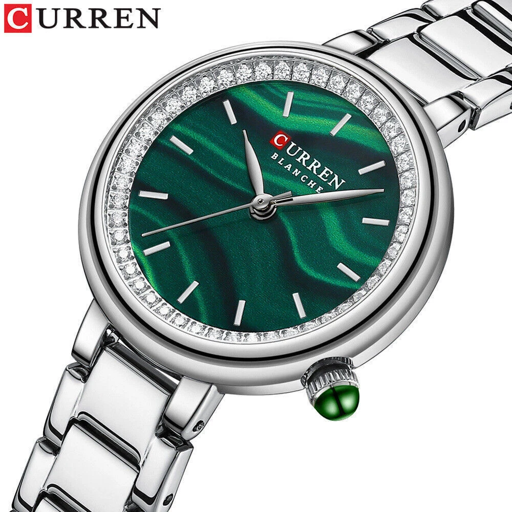 CURREN Women Watches Fashion Rhinestone Wristwatch Elegant Ladies Quartz Watch