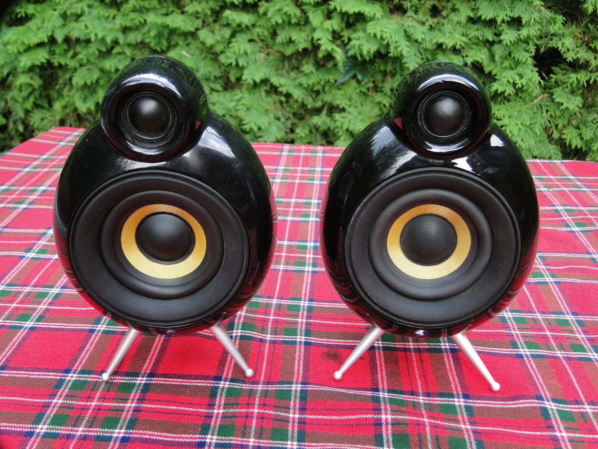 Scandyna MicroPod Bluetooth Speakers In Black | eBay UK