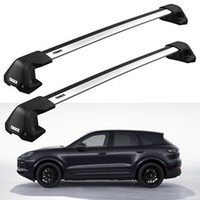 Thule Roof Rack Bars, Porsche Cayenne SUV 2018+ onwards, Wing Bar Edge Full Kit