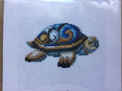 Stickpackung Kreuzstich  14CT 12x10cm Schildkröte Dimensions Riolis Lanarte