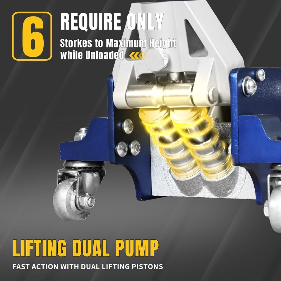 YELLOW JACKET Floor Jack 3 Ton Hydraulic Low Profile Aluminum eBay