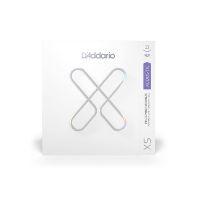 D'Addario XS Coated Phosphor Bronze Custom Light Gauge Strings, 11-52, XSAPB1152