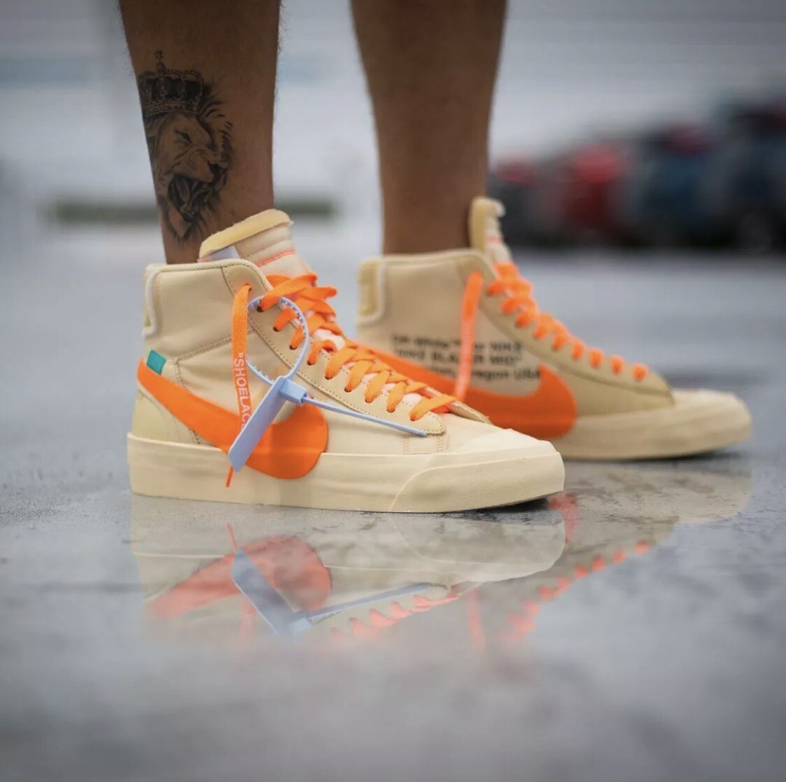 OFF WHITE X NIKE Bianco x Nike Blazers Mid ""Hallows Eve"" taglia UK5 5 US6 ✅ 100% originale