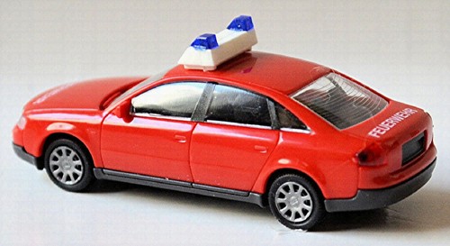 Audi A6 Berlina C5 Tipo 4B Elw Pompieri 1997-2004 Rosso 1:87 Rietze 50902 - Foto 5 di 8