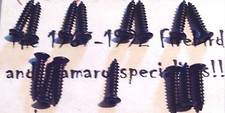 1978 - 81 Camaro Z28 Headlight Park Light Bezel Screw Set W Torx Head - Black