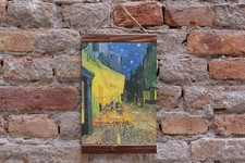 Stampa su tela con cornice The Cafe Terrace on the Place du Forum di Vincent van Gogh