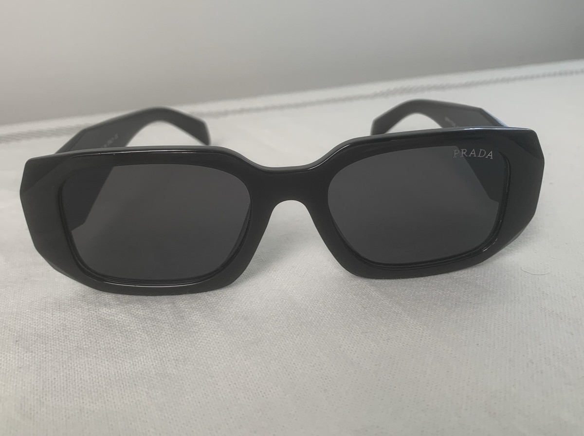 PRADA Milano SPR17WS 49*20-145 Black Dark Grey Lens UNISEX