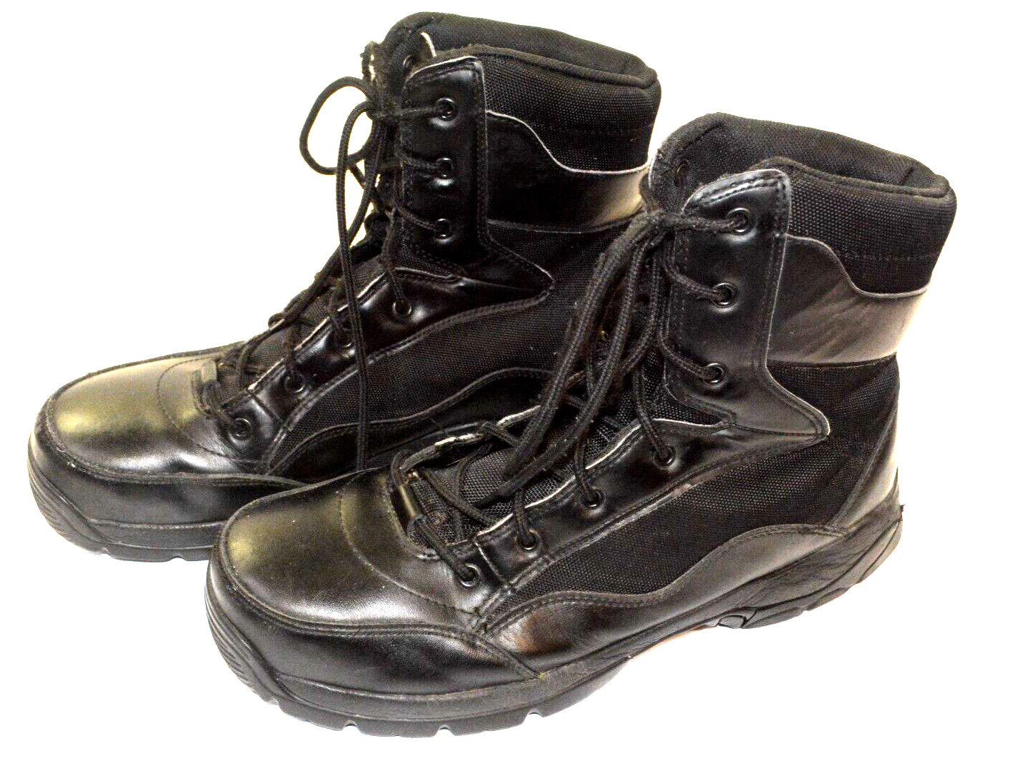 Interceptor Black Force Tactical Work Leather Boo… - image 3