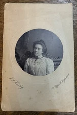 J L Huntly Cabinet Card Young Woman Highbury
