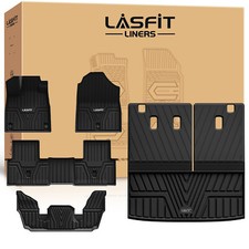 LASFIT Floor Mats for Honda Pilot 2023-2026 Custom TPE Cargo Mat Floor Liners