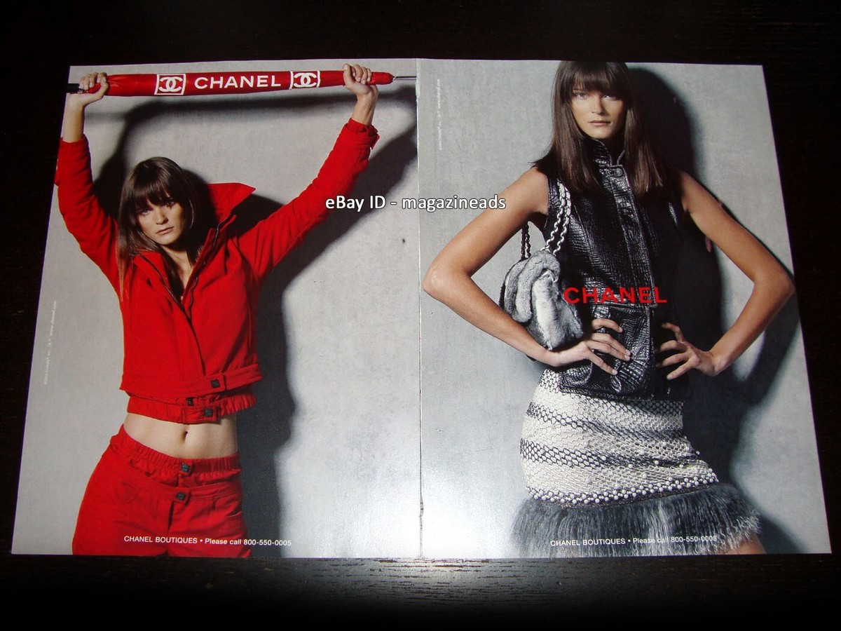 CHANEL 4-Page PRINT AD Fall 2003 CARMEN KASS Karl Lagerfeld PRETTY