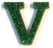 1/8" Green Glitter Acrylic Letters - Font01 - Choose Size