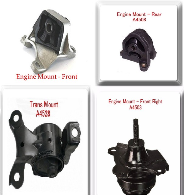 Kit of 4 Pieces Engine & Trans Mount FOR 20022006 Acura RSX 2.0L