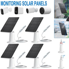 1-4Pcs Solar Panel Charge with USB Power Cable for Eufy Camera Micro USB Type-C