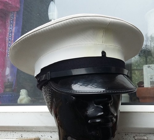 ROYAL NAVY Class 1 &3 OFFICERS PEAK CAP/HAT Military Visor Fancy Dress Sailor 58 - Picture 8 of 11