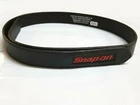 NEW Snap On Tools Men's Leather No-Scratch Black Work Belt Hook & Loop