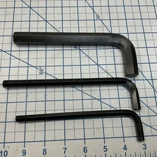 3pc Hex Key lot - Craftsman -v- 5/16, Craftsman -H- 3/8, And Unbranded 5/8in.