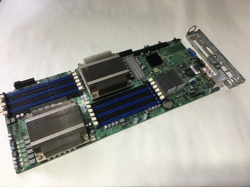 SUPERMICRO X8DTT-HEF+ MOTHERBOARD W/ 2X XEON E5620 + HEATSINK & I/O PLATE - Picture 2 of 7