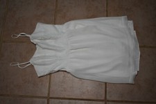 Vera Wang Princess White Spaghetti Strap Sweetheart Dress Size 5