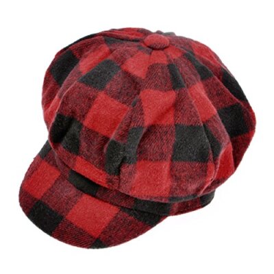 Womens Classic Newsboy Caps Visor 8 Panel Gatsby Cabbie One  display picture 2