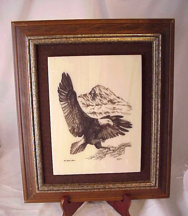 1981 Bill Devine Alaska Mint Etching Artwork Kiana Limited Signed