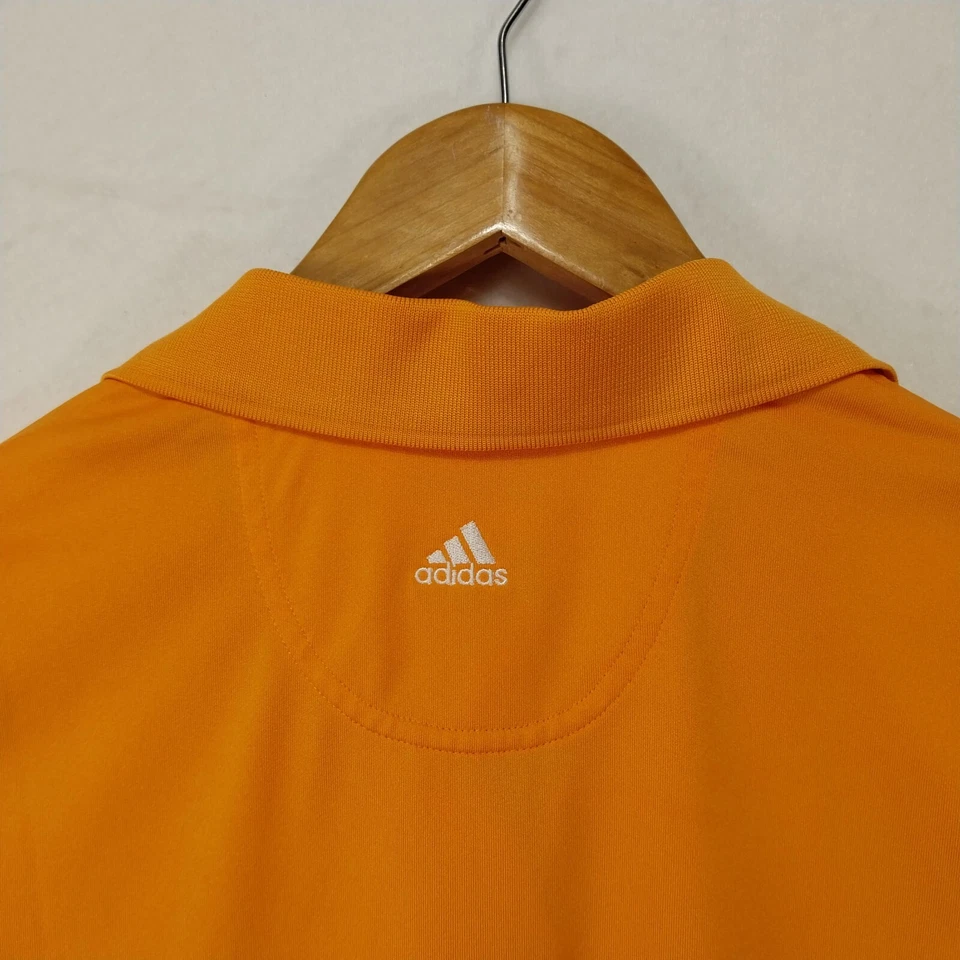 Camisa Polo Adidas ClimaLite Para Mujer Pequeña 4 Naranja Golf Elastizada Manga Corta Foto 3 de 4