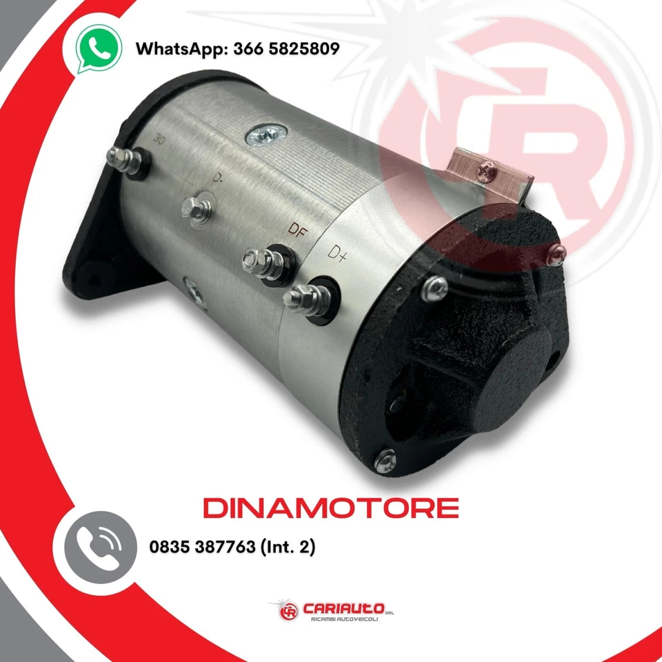 Dinamotore Alternatore Dinamoto Motore Piaggio APE TM 703 P220 Benzina 6000 EFEL - Immagine 3 di 4