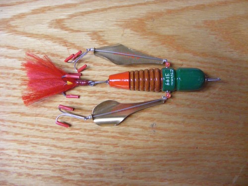C Hines Pflueger Comstock Style Flying Helgrammite 3" Original Green Nat Cedar - Picture 5 of 5